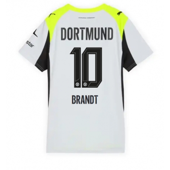 Borussia Dortmund Julian Brandt #10 Maglia Gara Trasferta Repliche 2025-26 Donna Maniche Corte